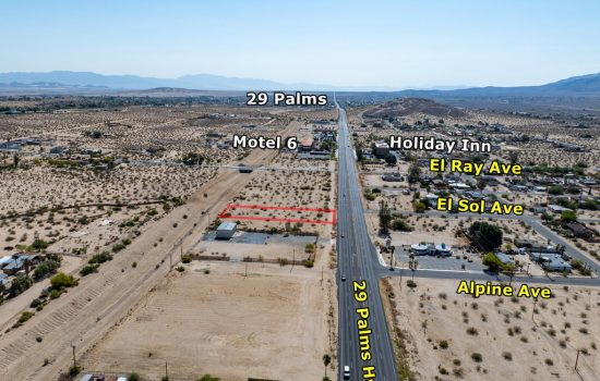 Direct Frontage on 29 Palms Hwy